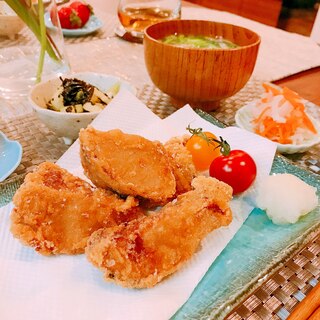 鰹の竜田揚げ♡